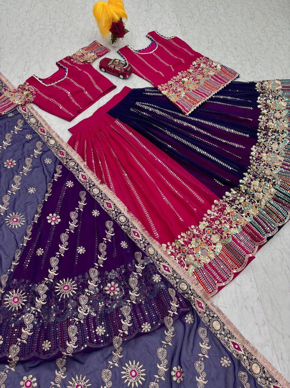 PC 530 Georgette Wholesale wedding lehenga cholis